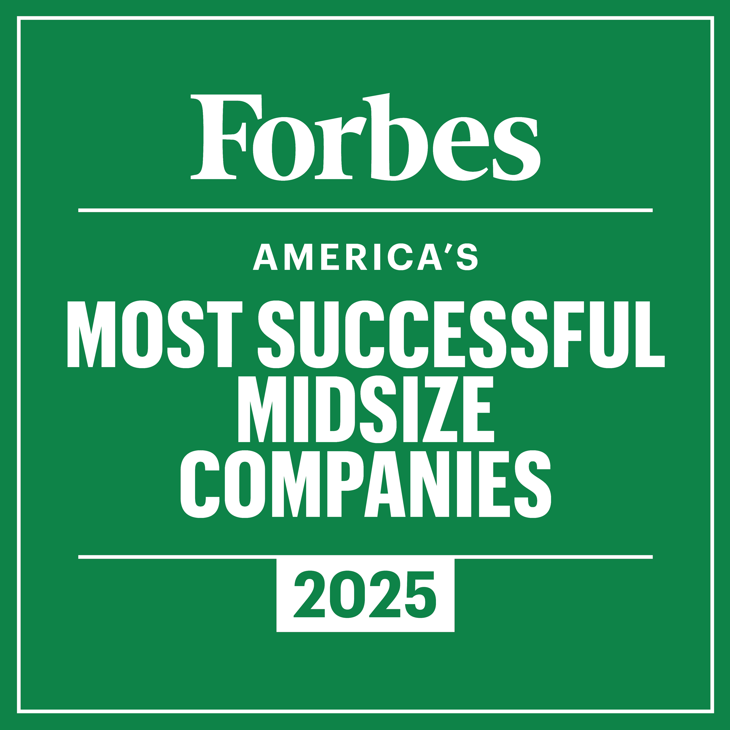 Forbes America's Most Successful Midsize Companies 2025